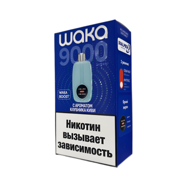 Электронная сигарета WAKA NOVO 9000 Клубника Киви